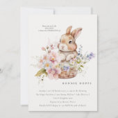 Spring Bunny | Osterfest | Eierjagd | Baby | Brunc Einladung (Vorderseite)