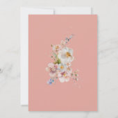 Spring Bunny | Osterfest | Eierjagd | Baby | Brunc Einladung (Rückseite)