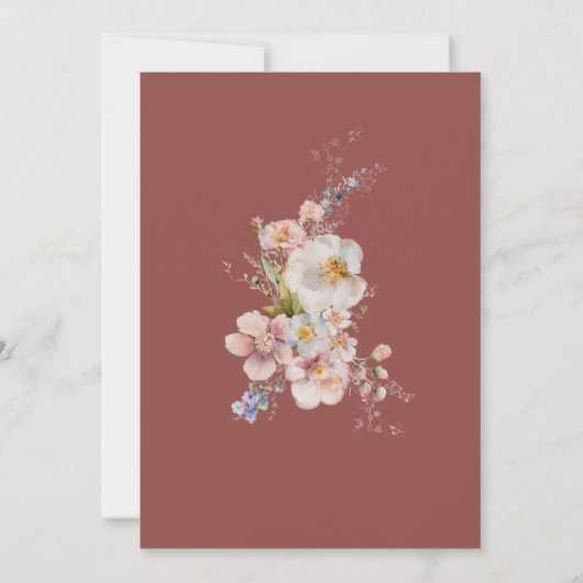 Spring Bunny | Osterfest | Eierjagd | Baby | Brunc Einladung (Rückseite)