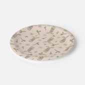 Spring Bunny Pappteller (Schrägansicht)