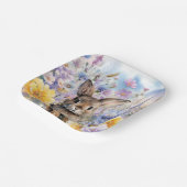 Spring Bunny Party Plate Pappteller (Gewinkelt)