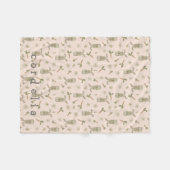 Spring Bunny Personalisiert Fleecedecke (Vorderseite (Horizontal))
