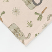 Spring Bunny Personalisiert Fleecedecke (Ecke)