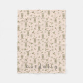 Spring Bunny Personalisiert Fleecedecke (Vorderseite)