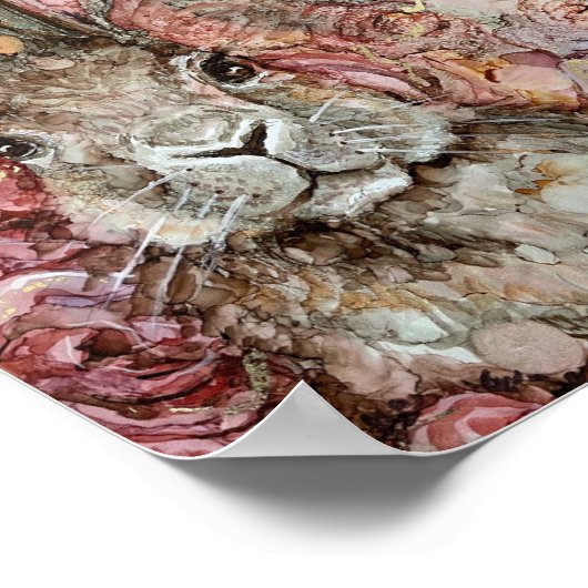 "Spring Bunny" Print Poster (Ecke)