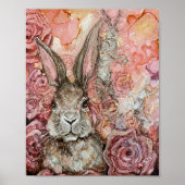 "Spring Bunny" Print Poster (Vorne)