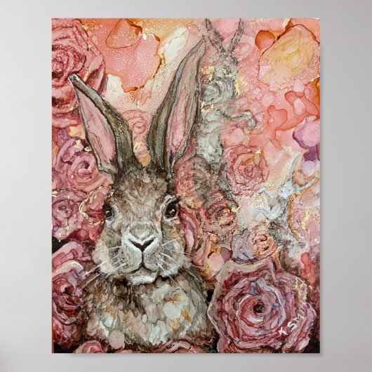"Spring Bunny" Print Poster (Vorne)