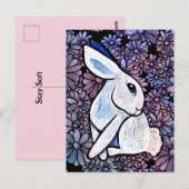 Spring Bunny Rabbit Easter Ostara                  Postkarte (Vorne/Hinten)