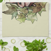 Spring Bunny Rabbit Nature Ivy Geschirrtuch (Gefaltet)