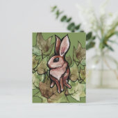 Spring Bunny Rabbit Nature Ivy                     Postkarte (Stehend Vorderseite)