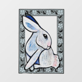 Spring Bunny Rabbit Ostara Fensteraufkleber