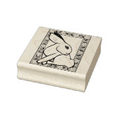 Spring Bunny Rabbit Ostara Gummistempel (Stempel)