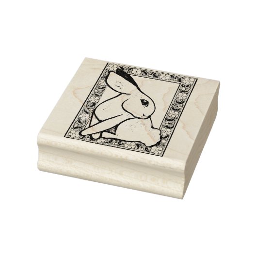 Spring Bunny Rabbit Ostara Gummistempel (Stempel)