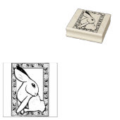 Spring Bunny Rabbit Ostara Gummistempel (Stempel)