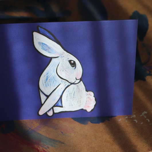 Spring Bunny Rabbit Ostara Karte
