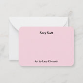 Spring Bunny Rabbit Ostara Mitteilungskarte (Rückseite)