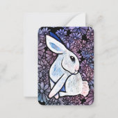 Spring Bunny Rabbit Ostara Mitteilungskarte (Vorderseite)