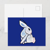 Spring Bunny Rabbit Ostara Postkarte (Vorne/Hinten)
