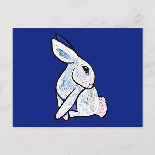 Spring Bunny Rabbit Ostara Postkarte (Vorderseite)