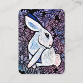 Spring Bunny Rabbit Ostara Telefonnummerkarte (Vorderseite)