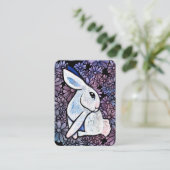 Spring Bunny Rabbit Ostara Telefonnummerkarte (Stehend Vorderseite)