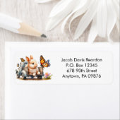 Spring Bunny Return Address Label (Insitu)