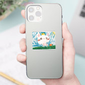Spring Bunny Sticker - Weiß (Telefon)