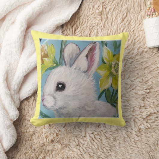 SPRING BUNNY THROW PILLOW KISSEN (Decke)