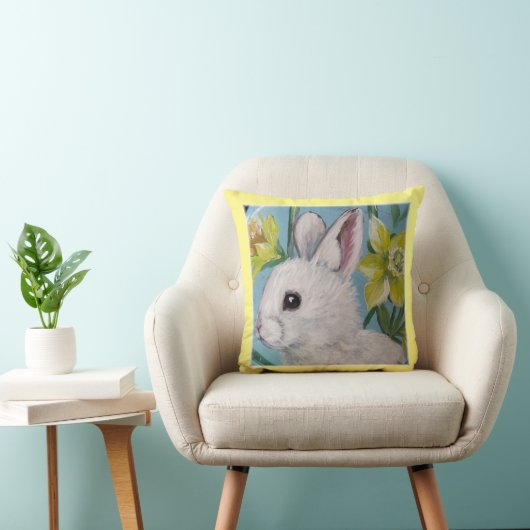 SPRING BUNNY THROW PILLOW KISSEN (Stuhl )