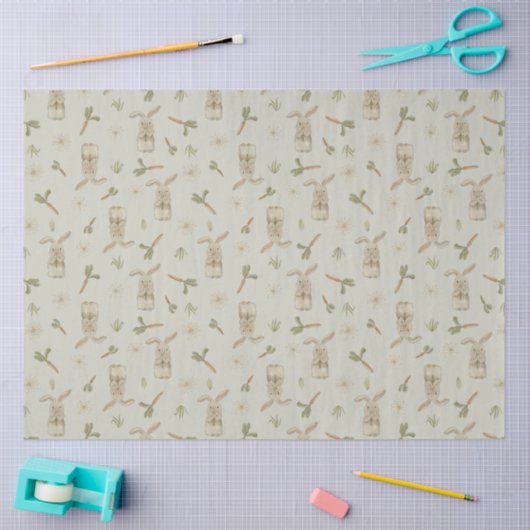 Spring Bunny Tissue Paper Seidenpapier (Basteln)