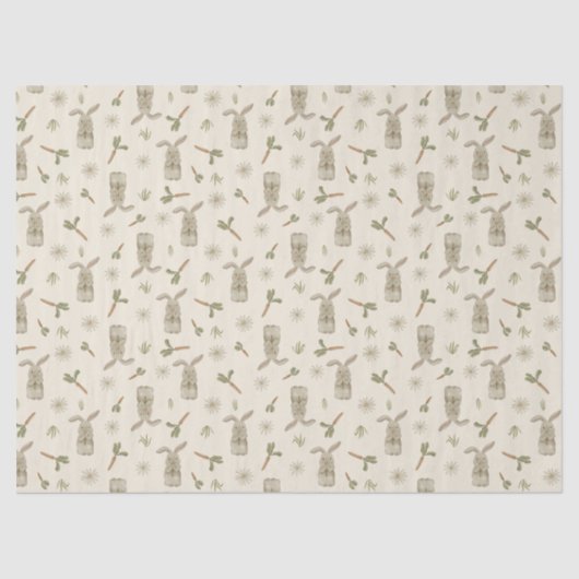 Spring Bunny Tissue Paper Seidenpapier (Vorderseite)