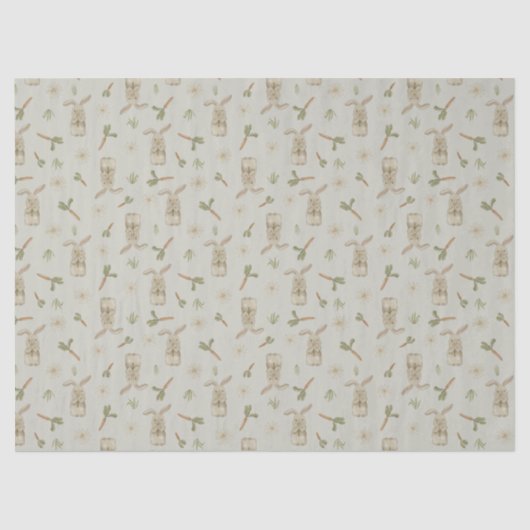 Spring Bunny Tissue Paper Seidenpapier (Vorderseite)