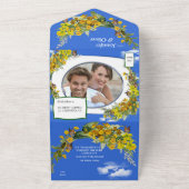 Spring Buttercup Blume All In One Einladung (Außenbereich)