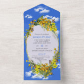 Spring Buttercup Blume All In One Einladung (Innen Boden)