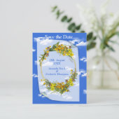 Spring Buttercup Blume Ankündigungspostkarte (Stehend Vorderseite)