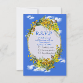 Spring Buttercup Blume RSVP Karte
