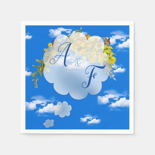 Spring Buttercup Blume Serviette (Vorderseite)