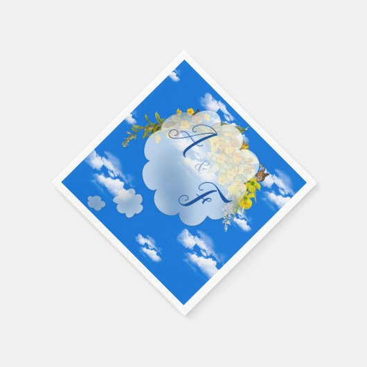 Spring Buttercup Blume Serviette (Ecke)