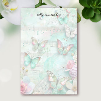 Spring Butterflies Letter Sheets Stationery Briefpapier