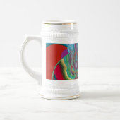 Spring Butterfly Abstrakte Kunst Bierglas (Links)