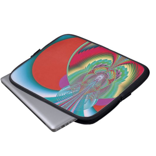 Spring Butterfly Abstrakte Kunst Laptopschutzhülle (Vorne Knopf)