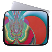Spring Butterfly Abstrakte Kunst Laptopschutzhülle (Vorderseite)