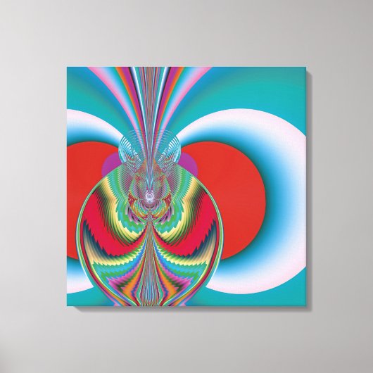 Spring Butterfly Abstrakte Kunst Leinwanddruck (Vorderseite)