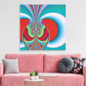 Spring Butterfly Abstrakte Kunst Leinwanddruck (Insitu (Wohnzimmer))