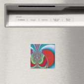 Spring Butterfly Abstrakte Kunst Magnet (In Situ (Geschirrspüler))