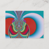 Spring Butterfly Abstrakte Kunst Visitenkarte (Rückseite)