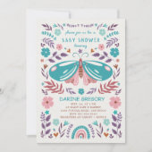 Spring Butterfly & Blume Garden Kinderdusche Einladung (Vorderseite)