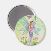 Spring Butterfly Faiasy Fantasy Art Magnet (Vorderseite/Rückseite)