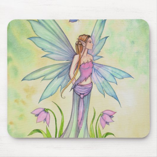 Spring Butterfly Faiasy Fantasy Art Mousepad (Vorne)