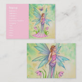 Spring Butterfly Faiasy Fantasy Art Visitenkarte (Vorne/Hinten)
